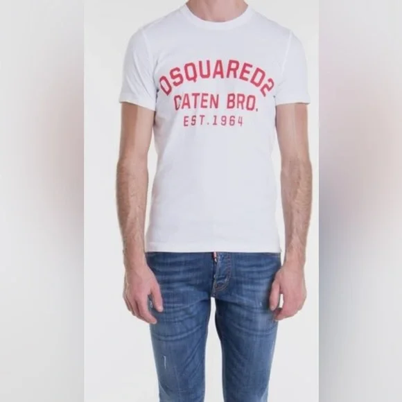 Dsqured2 Mens White T-Shirt Sz XXL - Picture 3 of 7